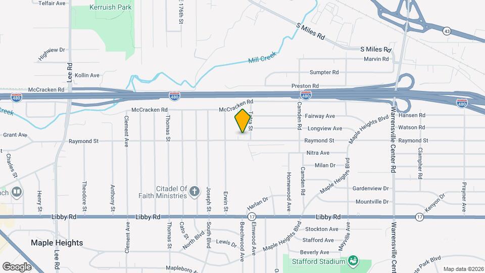 18505 Raymond St Map and Location Details