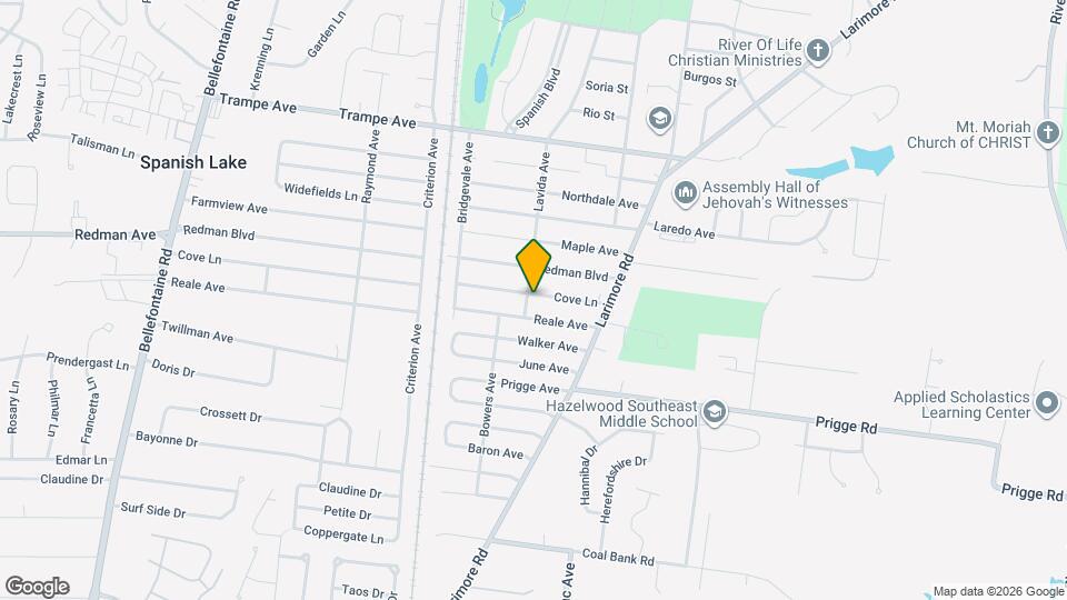 1156 Cove Ln Map and Location Details