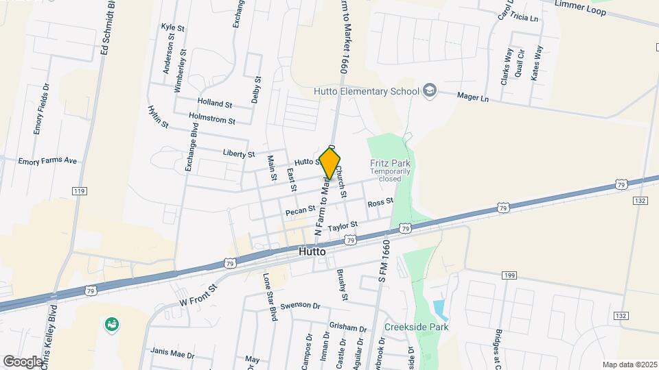 102 E Live Oak St Map and Location Details