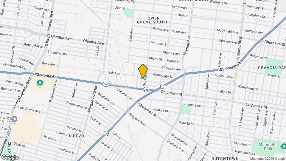 3711 Oak Hill Ave Map and Location Details