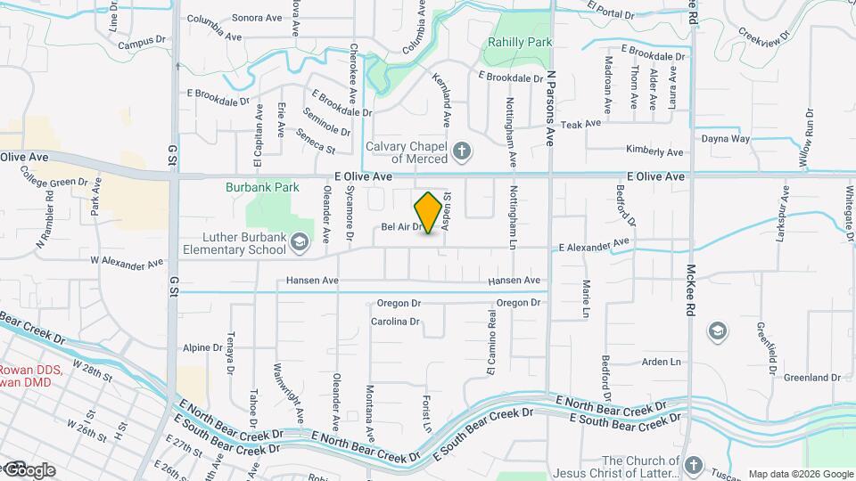 1197 E Alexander Ave Map and Location Details