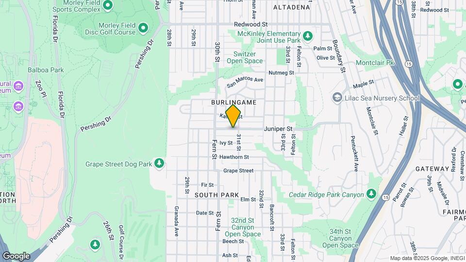 3069 Juniper St Map and Location Details