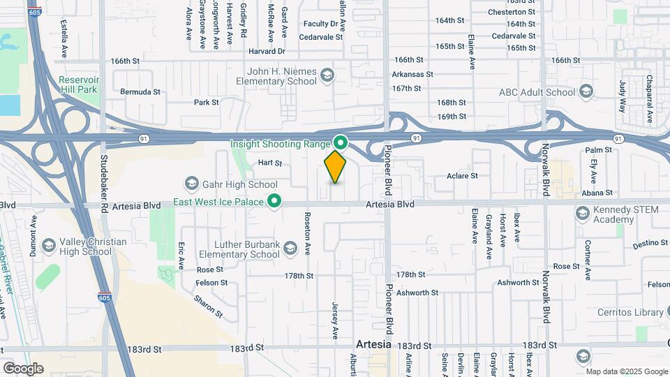 17310 Jersey Ave Mapa y Detalles de la Ubicación