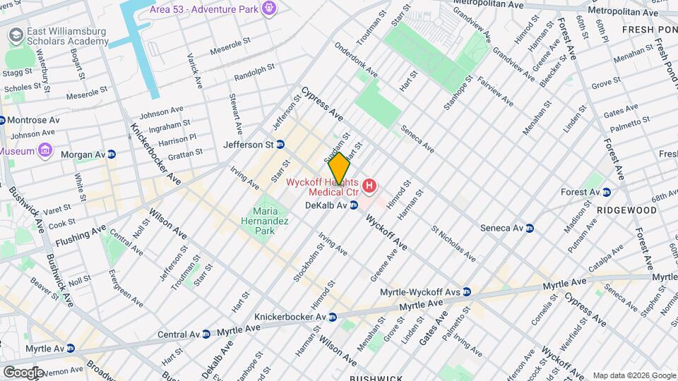 117 Wyckoff Ave, Unit 3 Map and Location Details