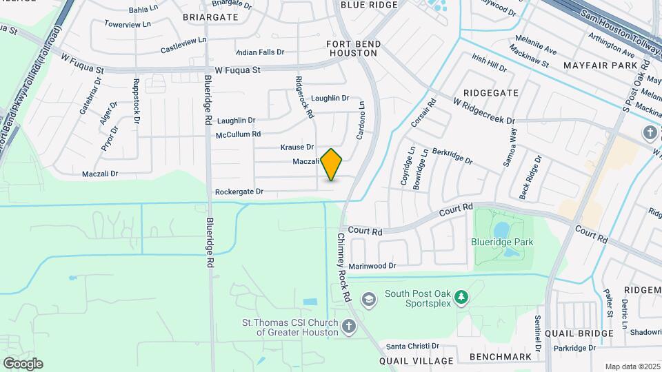 6610 Rockergate Dr Map and Location Details