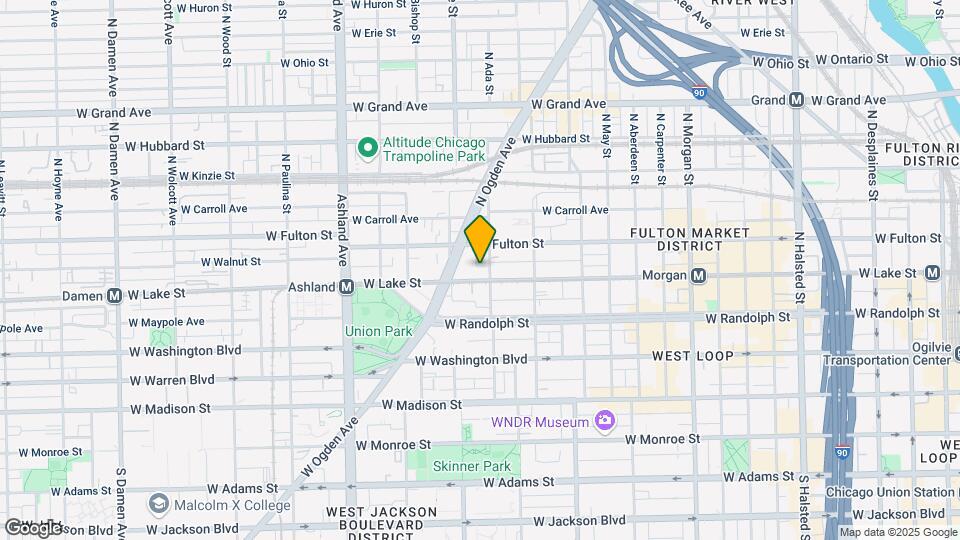 1366 W Lake St Map and Location Details