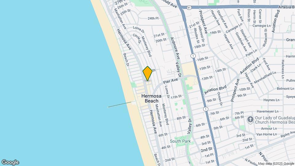 1400 Hermosa Ave, Unit B Map and Location Details