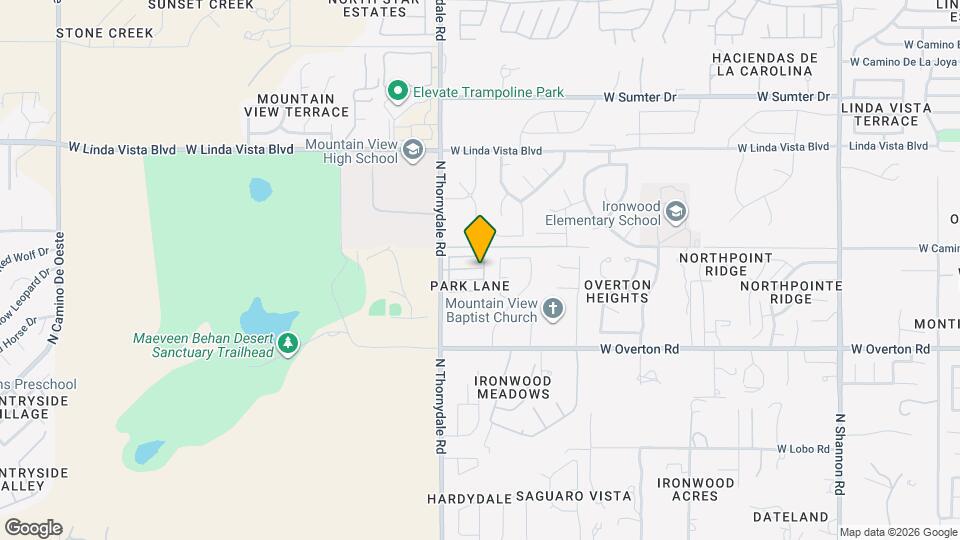 3711 W Redfield Ln Map and Location Details