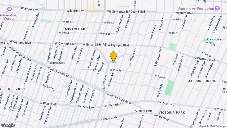 1123 S Citrus Ave Map and Location Details