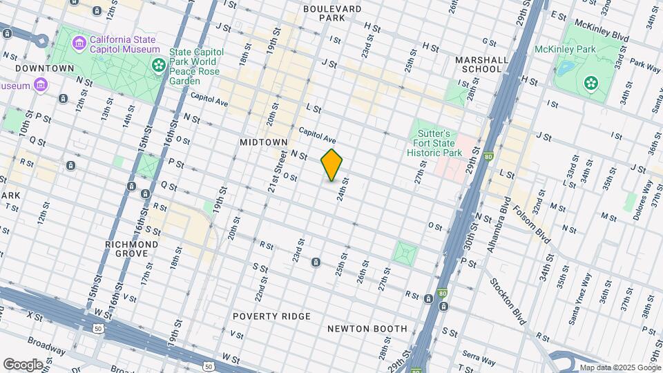 2315 O St Mapa y Detalles de la Ubicación
