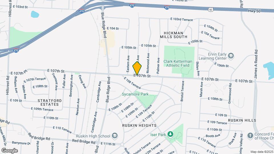 7401 E 107th St Map and Location Details