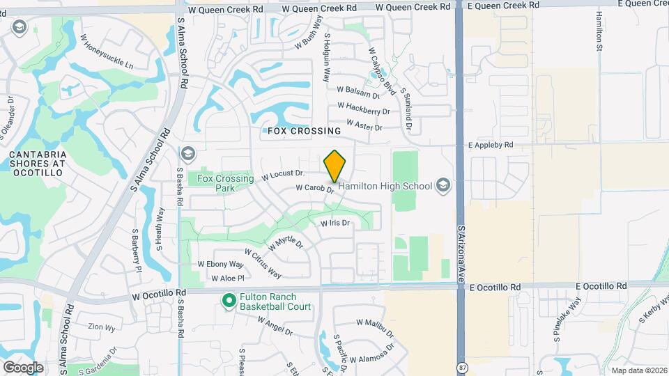 432 W Carob Dr Map and Location Details