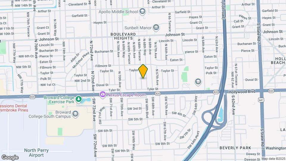 251 N 68th Terrace Map and Location Details