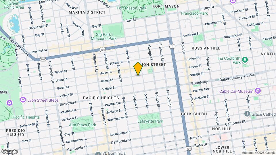 Cow Hollow/Pacific Heights Map and Location Details