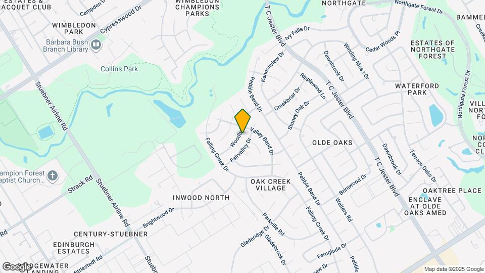 3811 Woodbriar Dr Map and Location Details