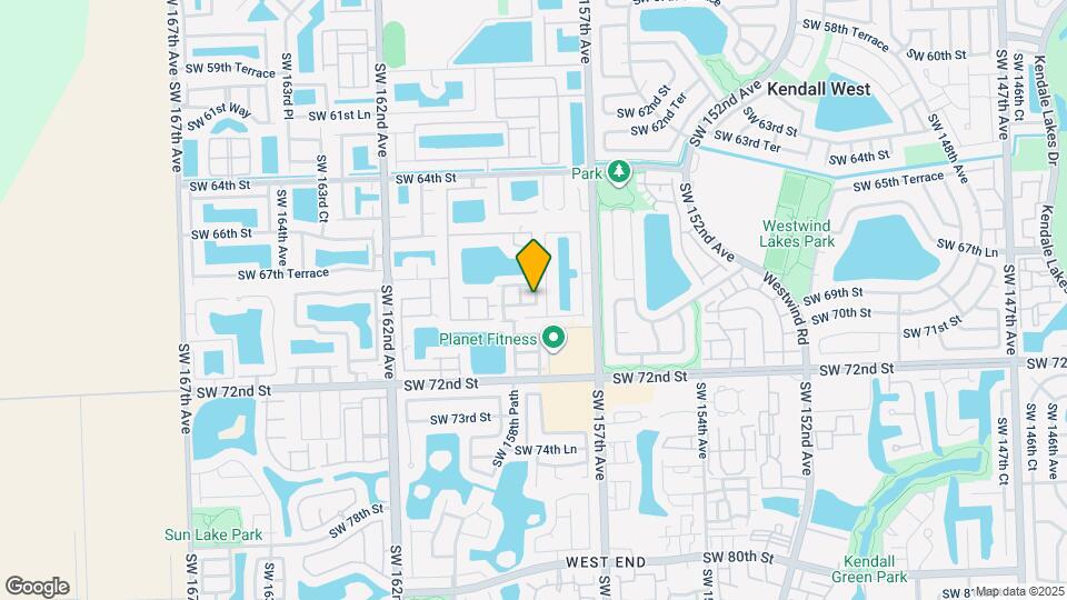 6880 SW 158th Ct Map and Location Details