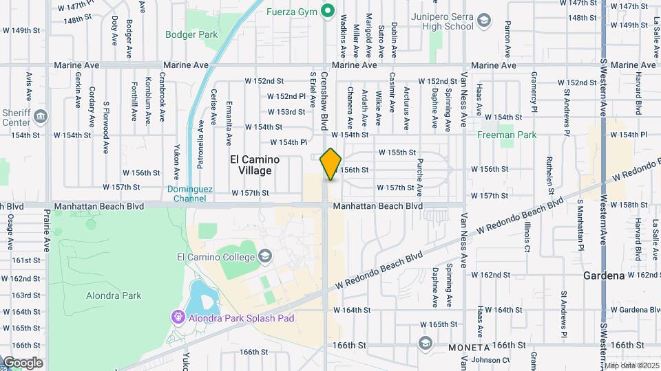 15630 Crenshaw Blvd Map and Location Details