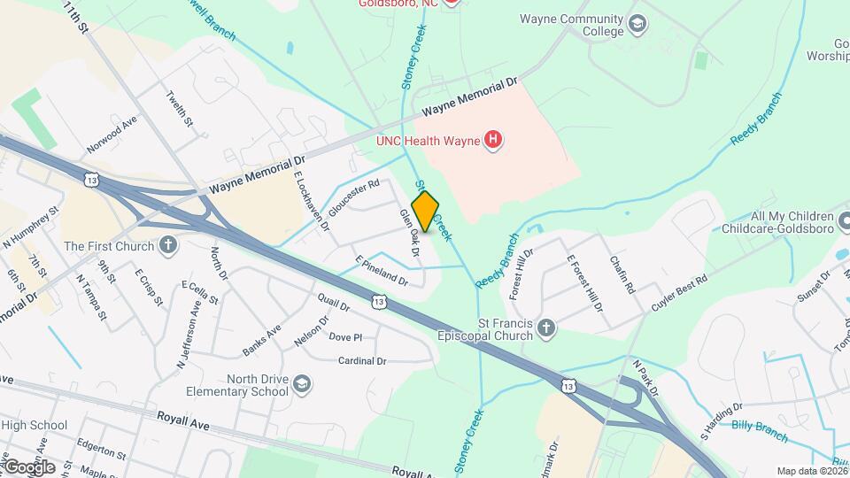 305 Glen Oak Dr Map and Location Details