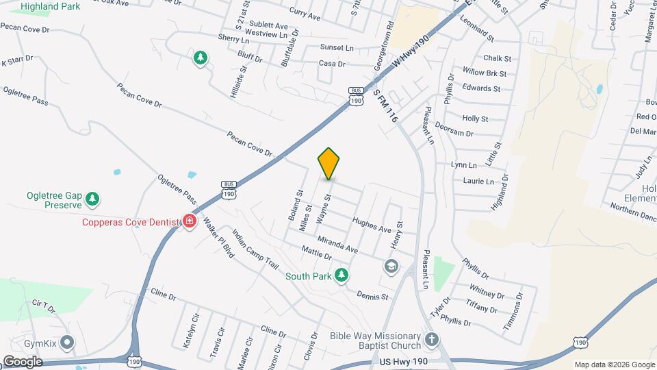 1903 Wayne St Map and Location Details