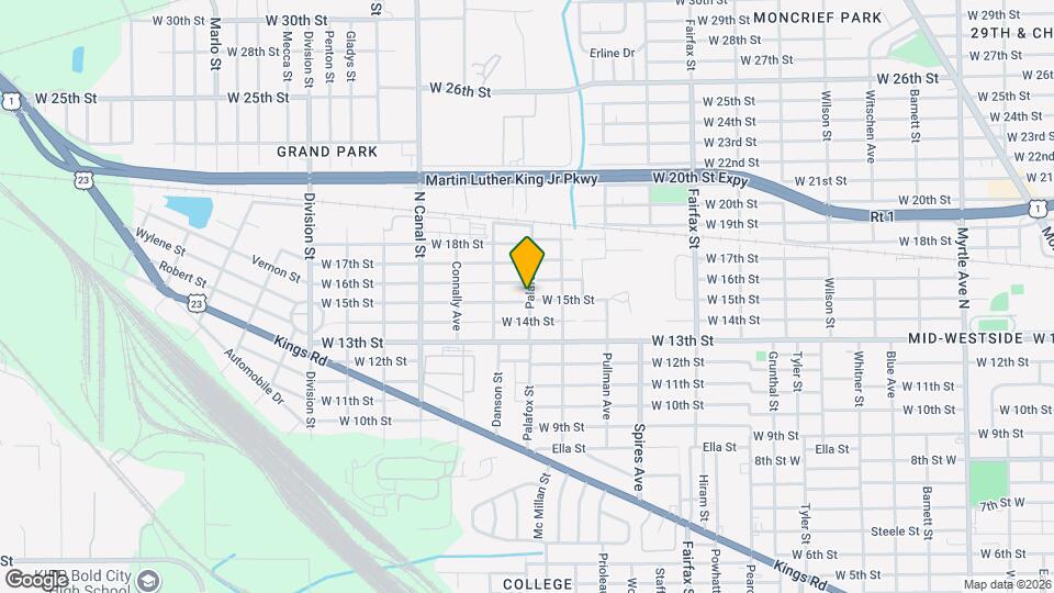 2043 W 15th St Map and Location Details