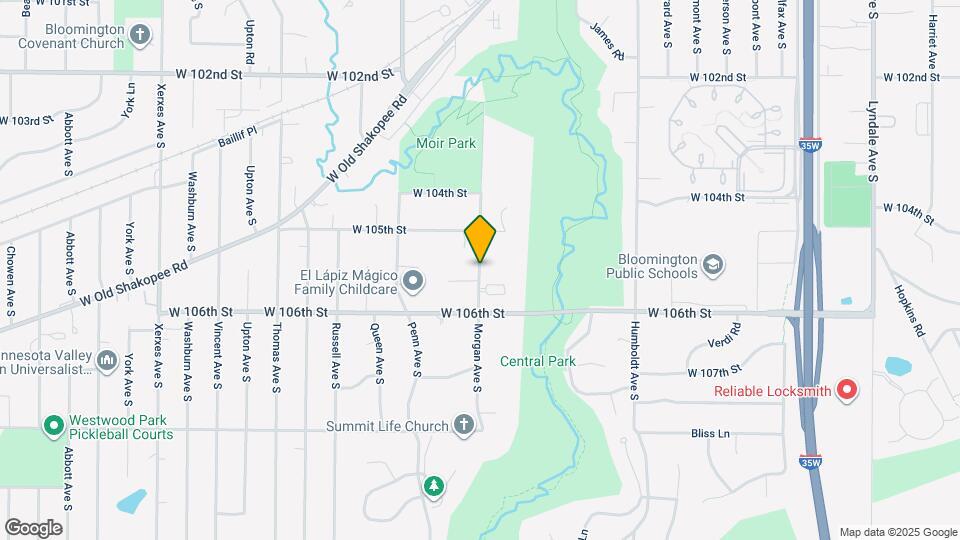 10527 Morgan Ave S Mapa y Detalles de la Ubicación