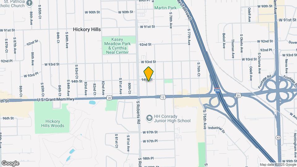 9407 S 79th Ct Map and Location Details
