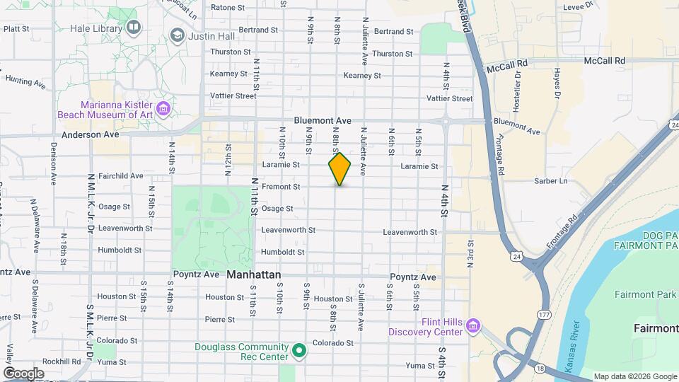 725 Fremont St Map and Location Details