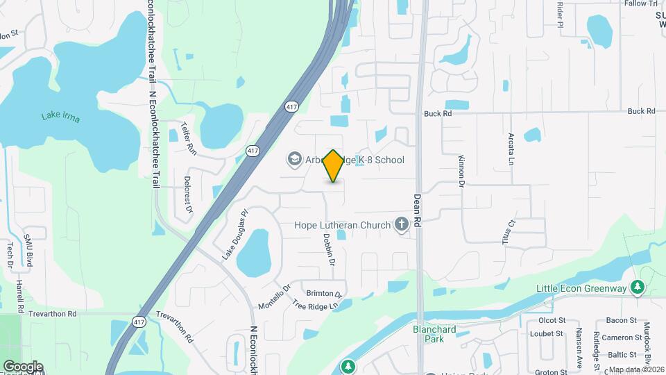 9619 Bandelier Dr Map and Location Details