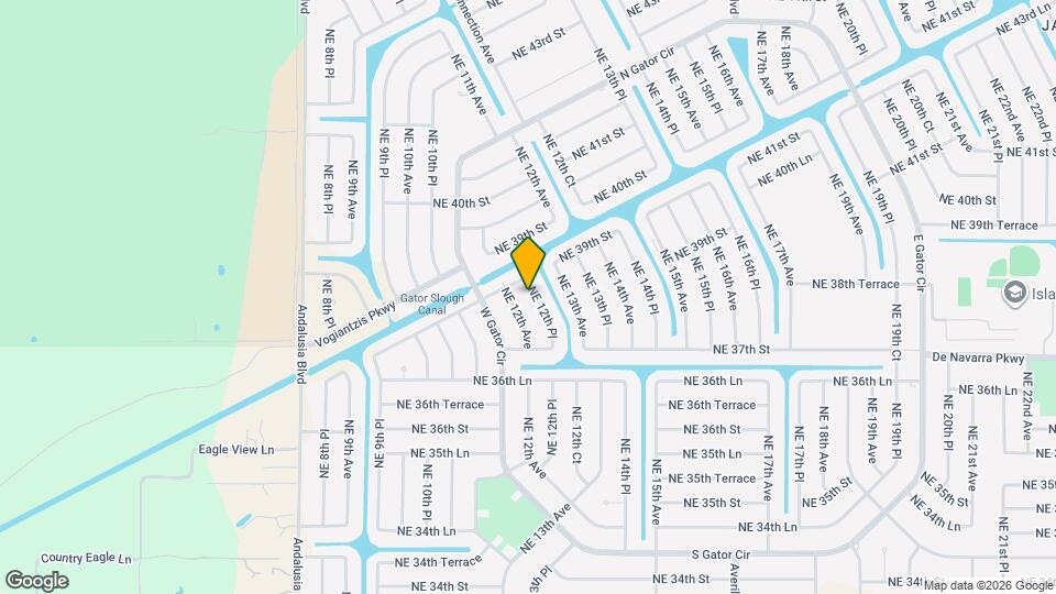 3732 NE 12th Pl Map and Location Details