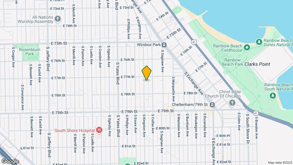 7719 S Kingston Ave Map and Location Details