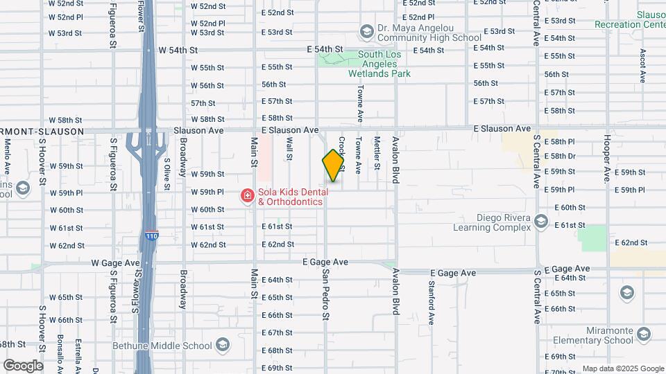 309 E 59th Pl Mapa y Detalles de la Ubicación