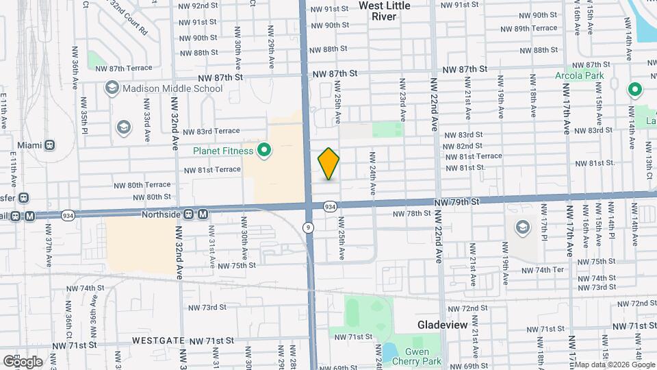 2534 NW 80th St Map and Location Details