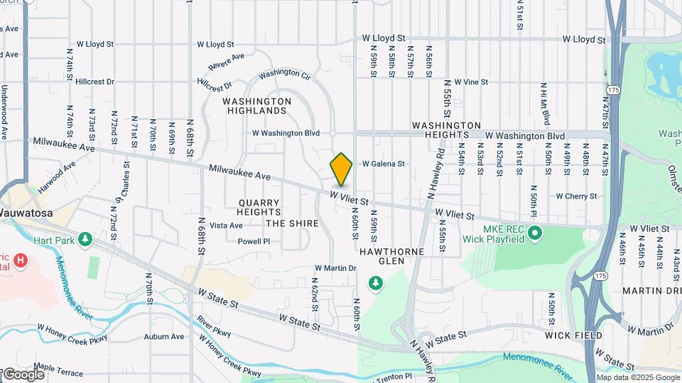 6028 W Vliet St Mapa y Detalles de la Ubicación