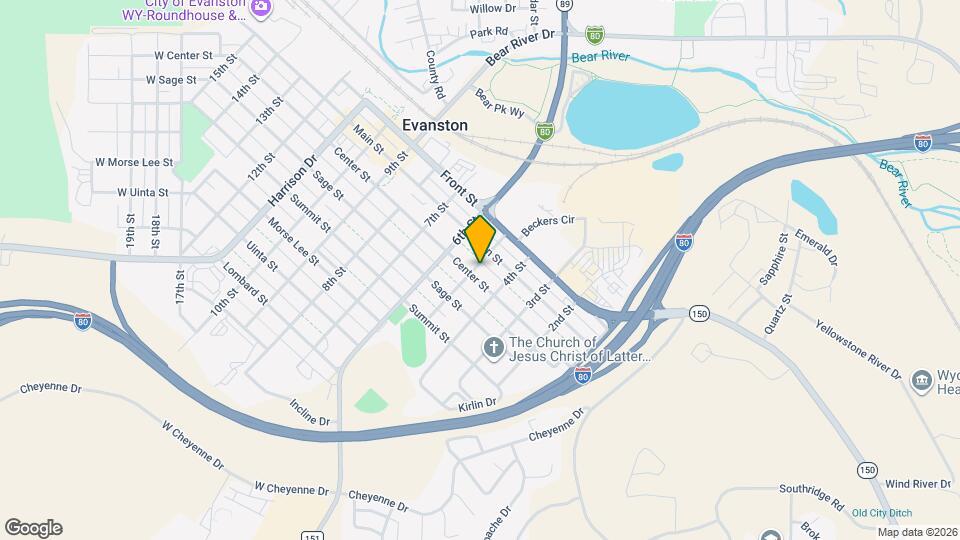 446 Center St Map and Location Details