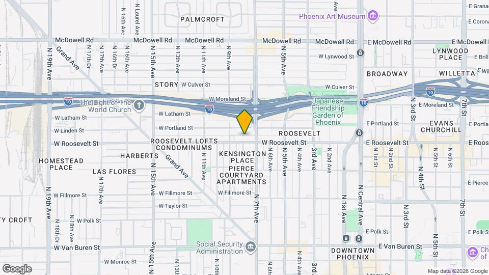 718 W Roosevelt St Map and Location Details