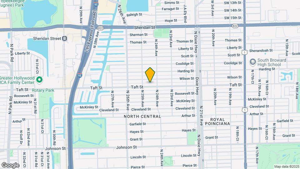 2421 Taft St Map and Location Details
