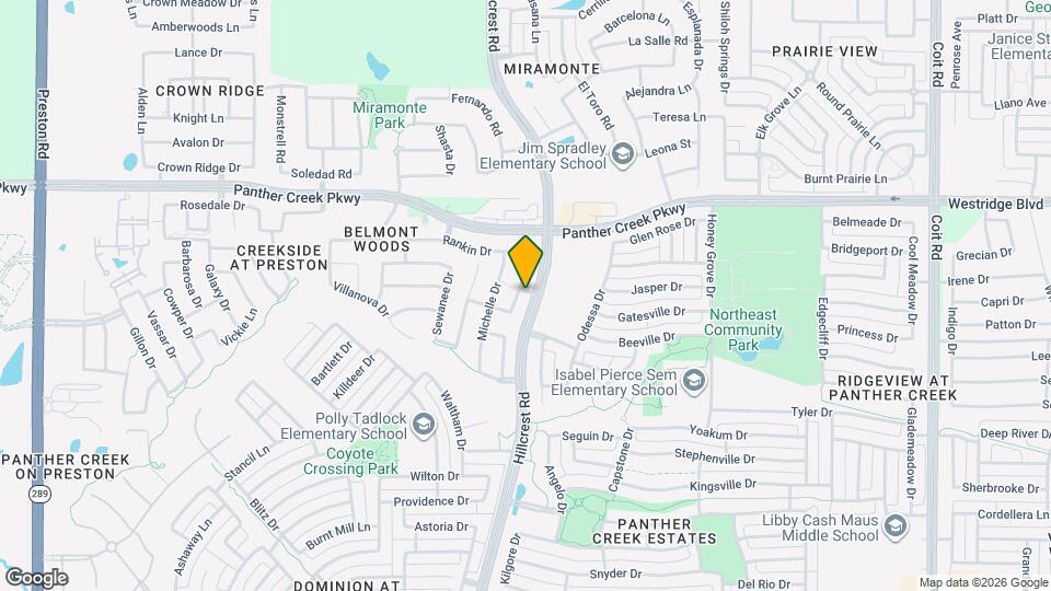 13196 Cleburne Dr Map and Location Details