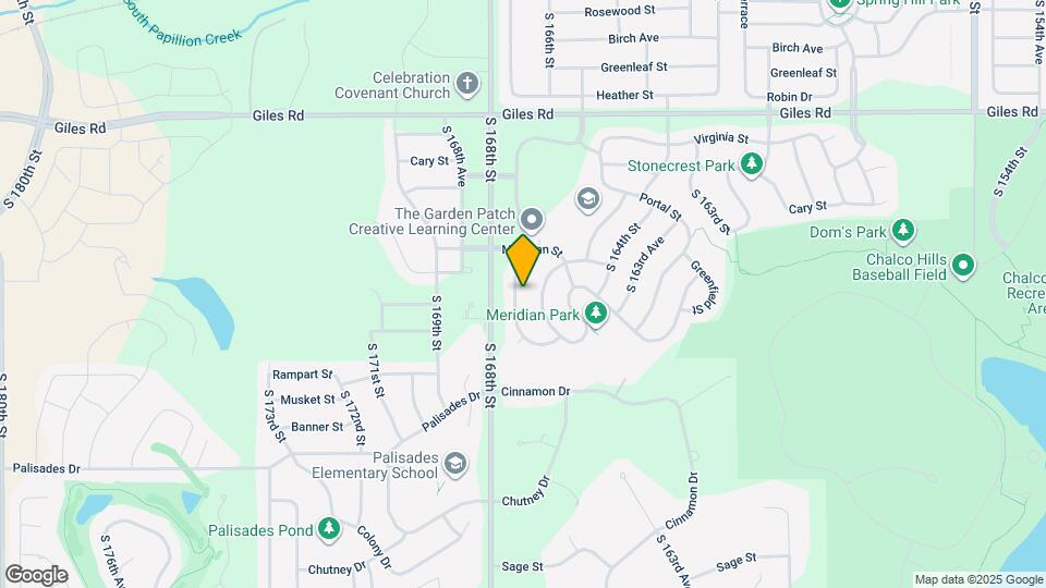 8809 S 167th St Map and Location Details