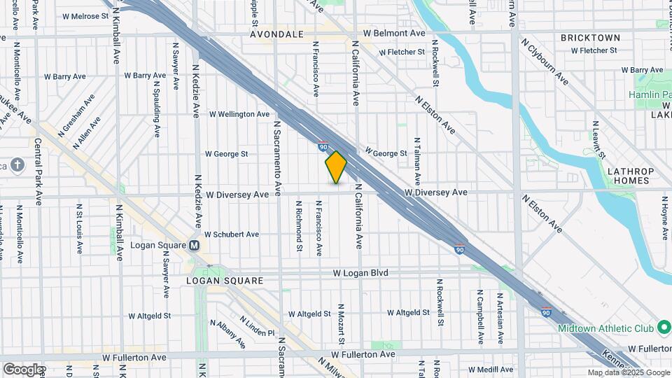 2806 N Mozart St, Unit 2R Mapa y Detalles de la Ubicación