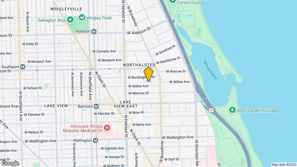 642 W Aldine Ave Mapa y Detalles de la Ubicación