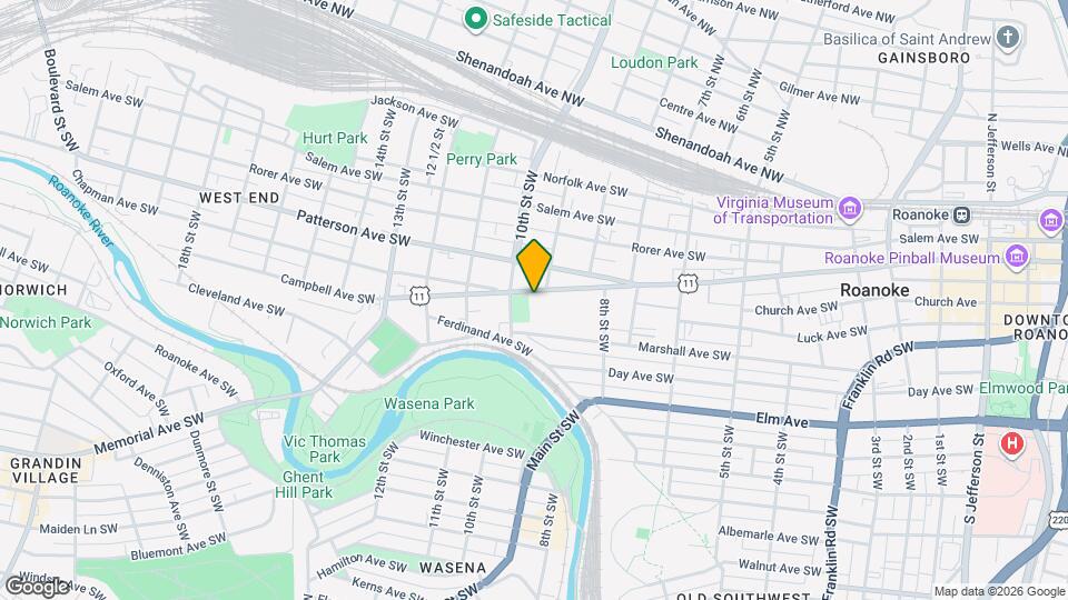 910 Campbell Ave SW Mapa y Detalles de la Ubicación