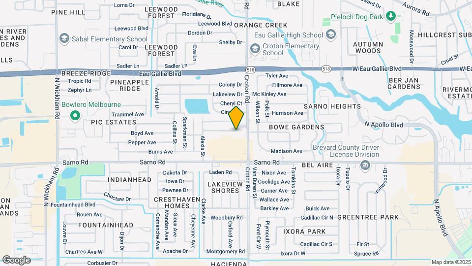 2125 Smathers Cir S Map and Location Details