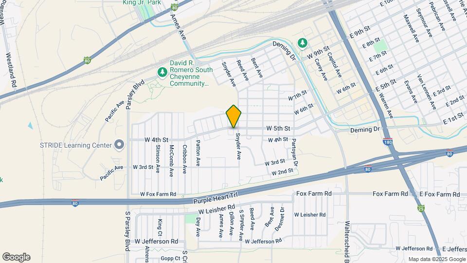 901 W 5th St Map and Location Details