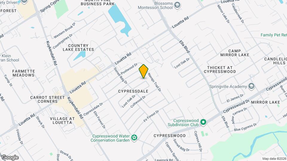 3810 Marywood Dr Map and Location Details