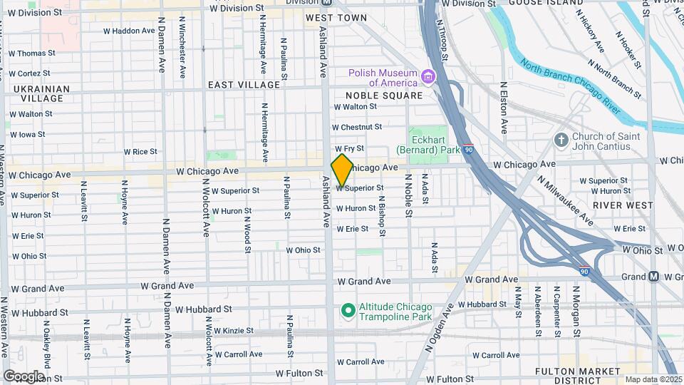 1519 W Superior St Map and Location Details