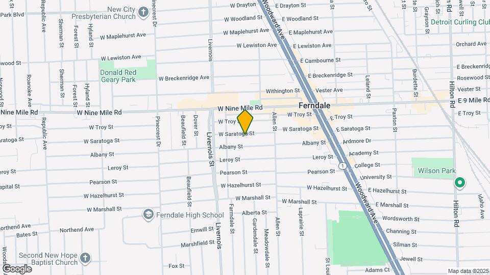 565 W Saratoga St Mapa y Detalles de la Ubicación