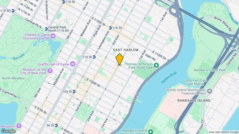 2156 Second Ave Map and Location Details