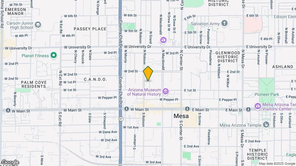 Metro at Downtown Mesa Mapa y Detalles de la Ubicación