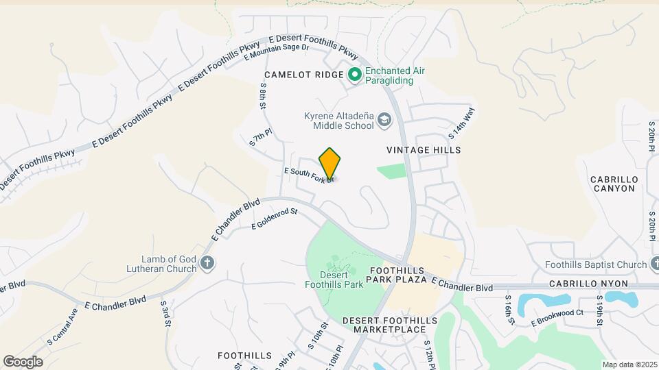 947 E South Fork Dr Mapa y Detalles de la Ubicación