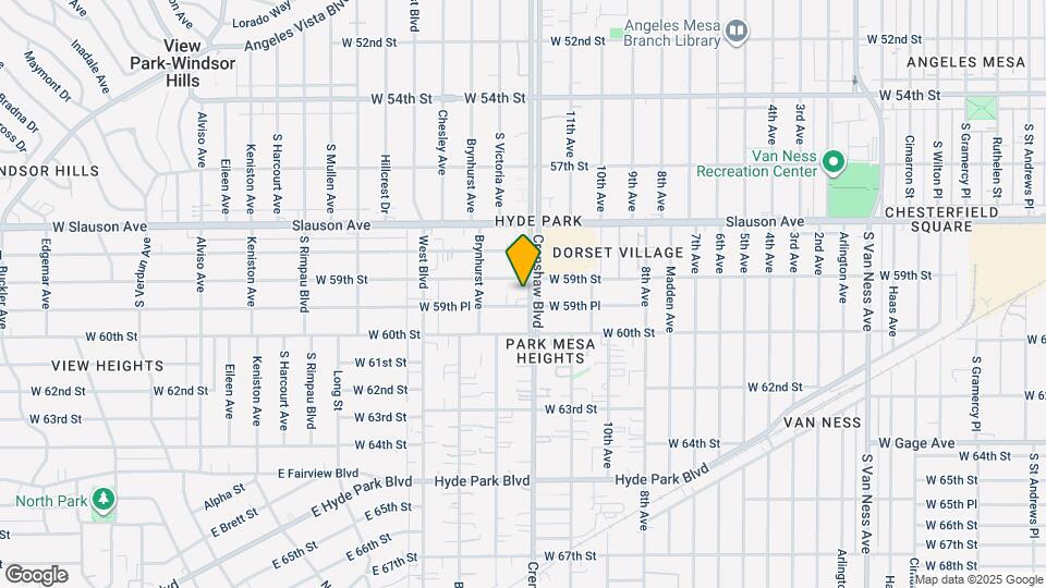 5919 Crenshaw Blvd Map and Location Details